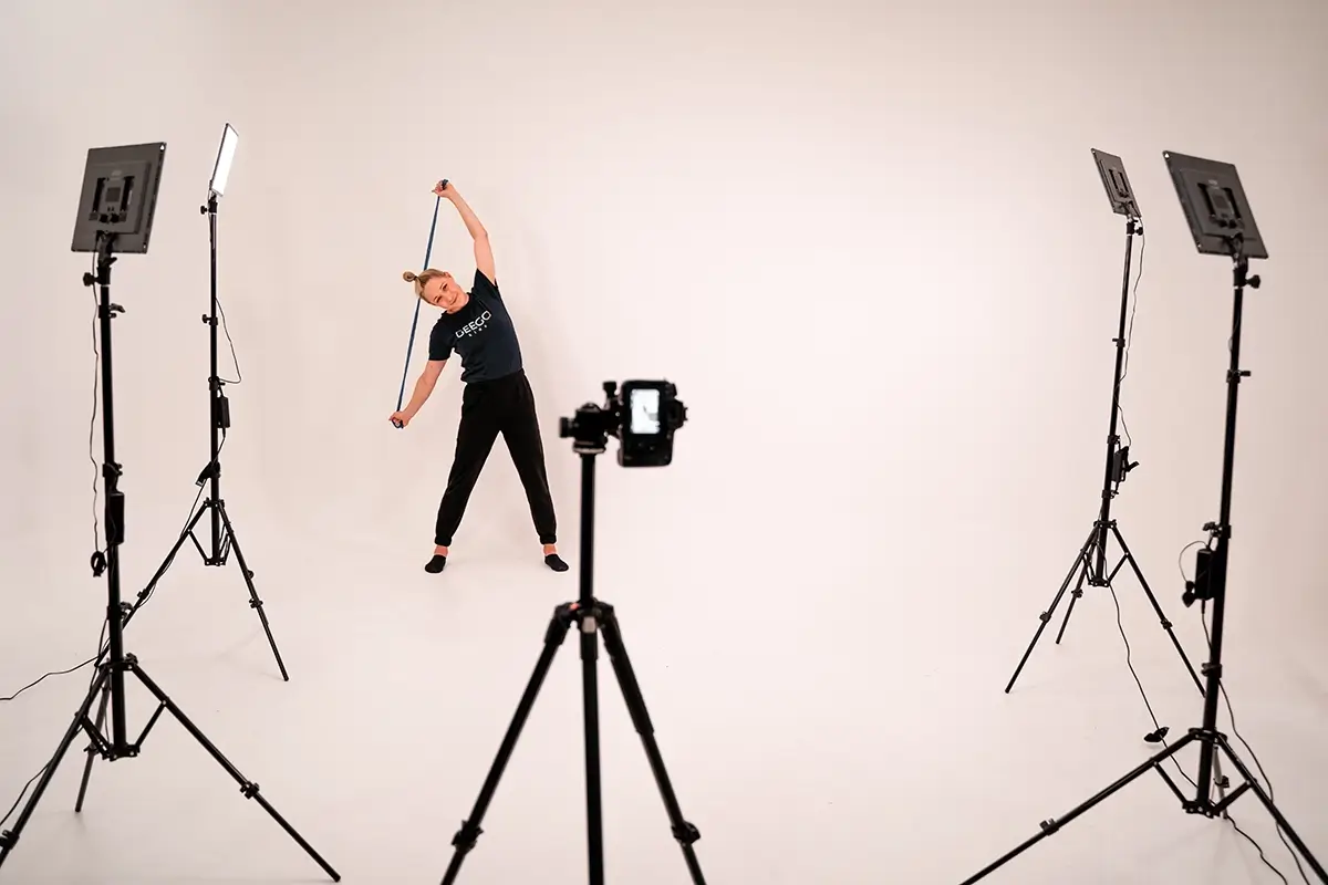 Movement studio producing active learning content