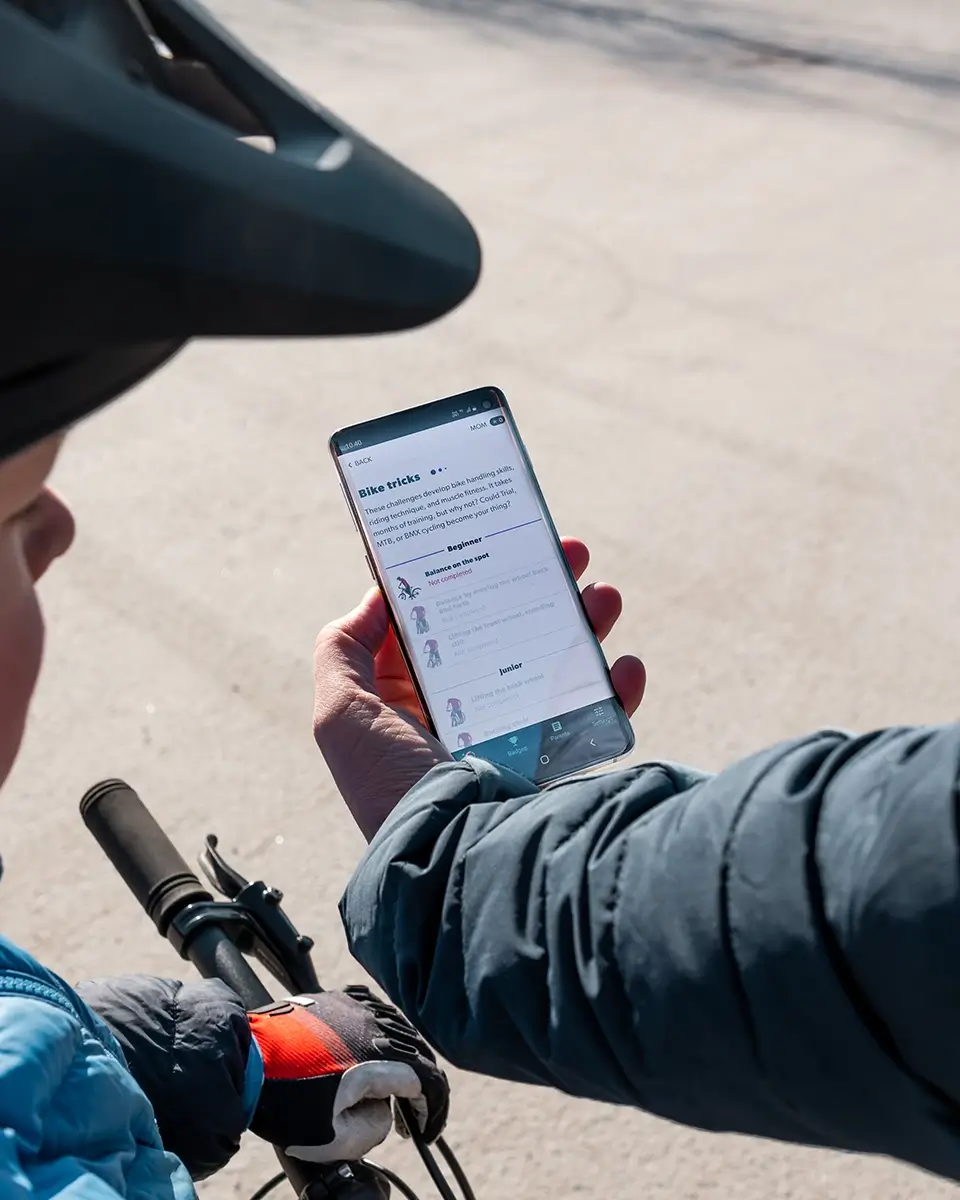 Siblings moving together at home