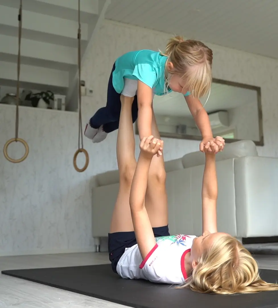 Children using Geego together at home